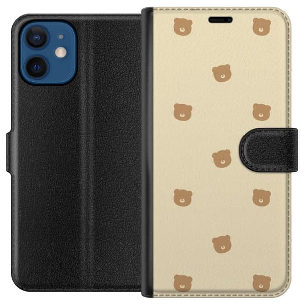 Plånboksfodral till Apple iPhone 12 mini med Björnmönster