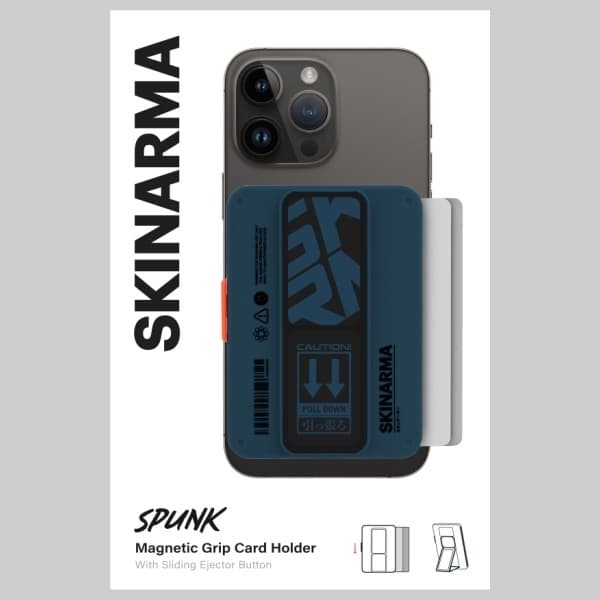 Skinarma Mirage Spunk Magnetic Grip Stand Plånbok – Blå