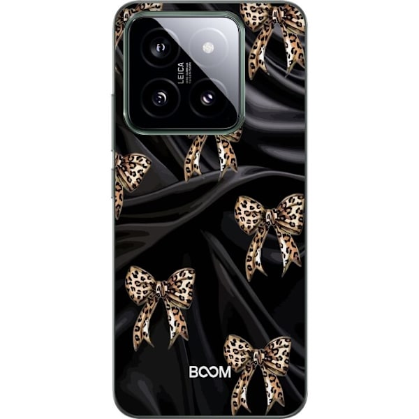 Mobilcover til Xiaomi 14 med Leopard Bow