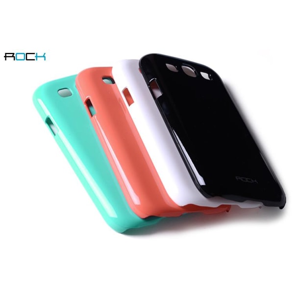 Rock Colorful Suojakuori Samsung Galaxy S3 i9300 + HD-näytönsuojalle White