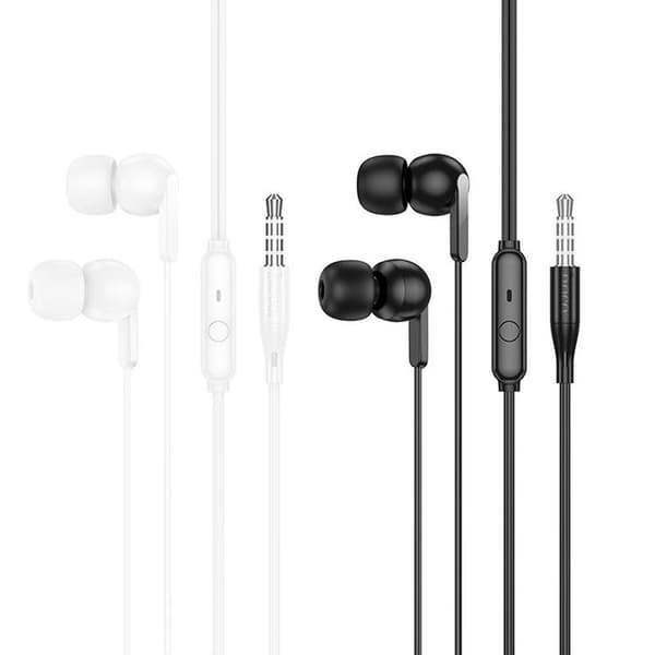 Hoco In-Ear Trådbundna Hörlurar Jack 3.5 mm M124 - Vit Vit