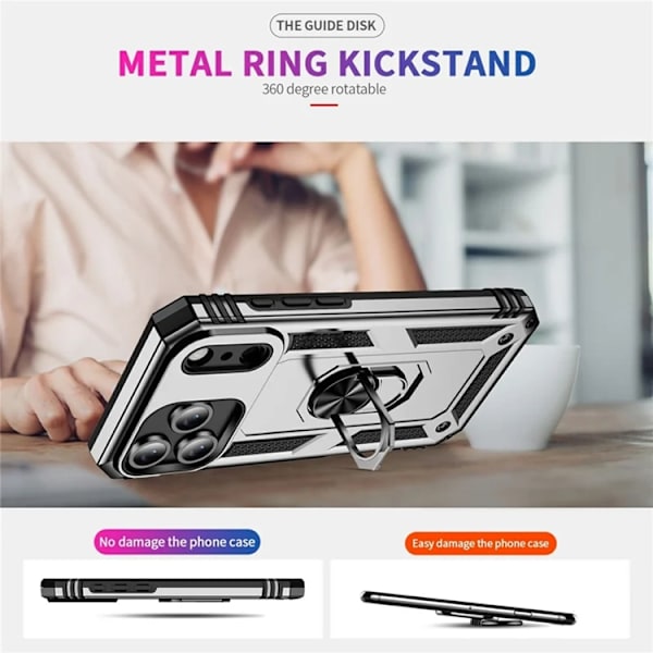 Mobilskal till iPhone 17 Pro med Kickstand - Silver Silver