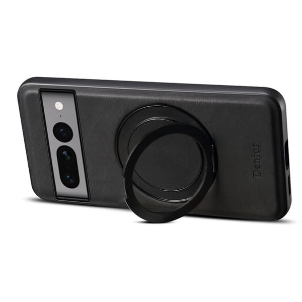 DENIOR Google Pixel 7 Pro 5G Magnetfodral Konstläder Svart