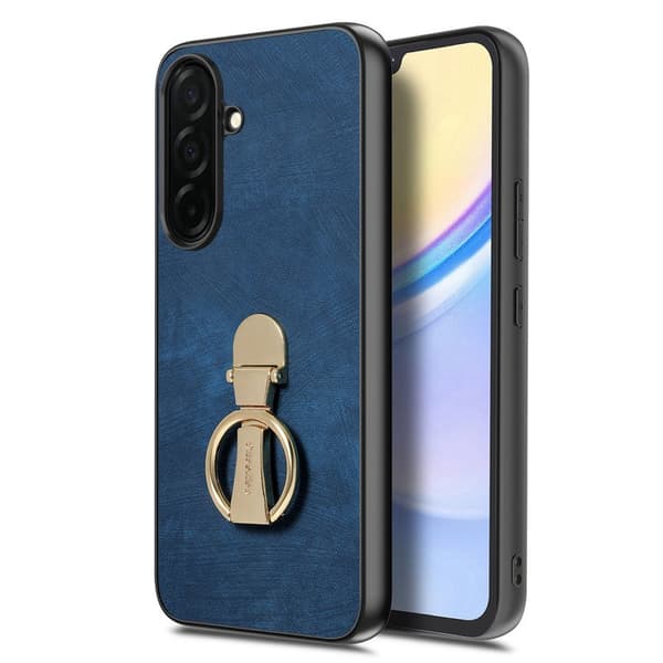 CASENEO Mobilskal för Samsung Galaxy S26 Plus Fällbar Kickstand Konstläder - Blå