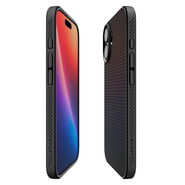 Spigen telefontaske til iPhone 17 Liquid Air - Mat Sort Svart