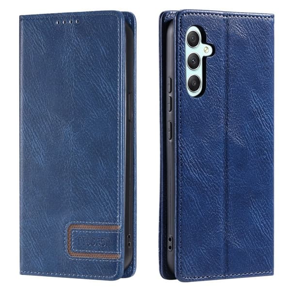 TTUDRCH Samsung Galaxy S26 Plus Plånboksfodral Konstläder RFID Skydd - Blå