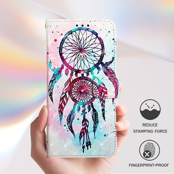 iPhone 17 Pro Plånboksfodral Printing Pattern Med Strap Flerfärgad