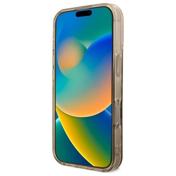 Guess Mobilskal till iPhone 16 Pro Max MagSafe IML Peony On 4G - Brun Brun