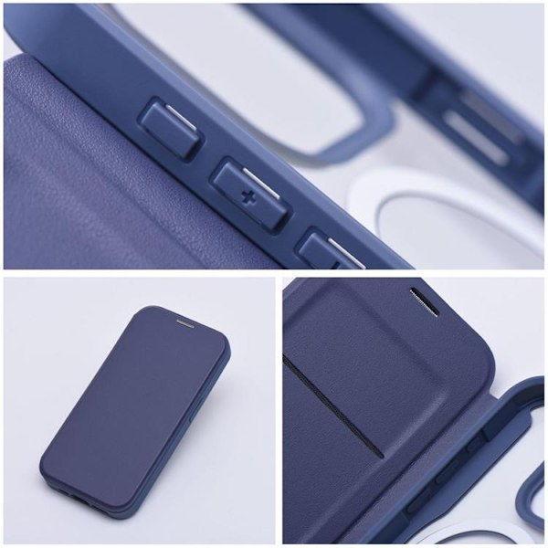iPhone 15 Pro Max Plånboksfodral Magsafe Smart - Blå