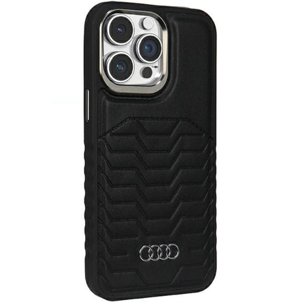 Audi telefontaske til iPhone 13/13 Pro Magsafe Syntetisk Læder - Sort Svart