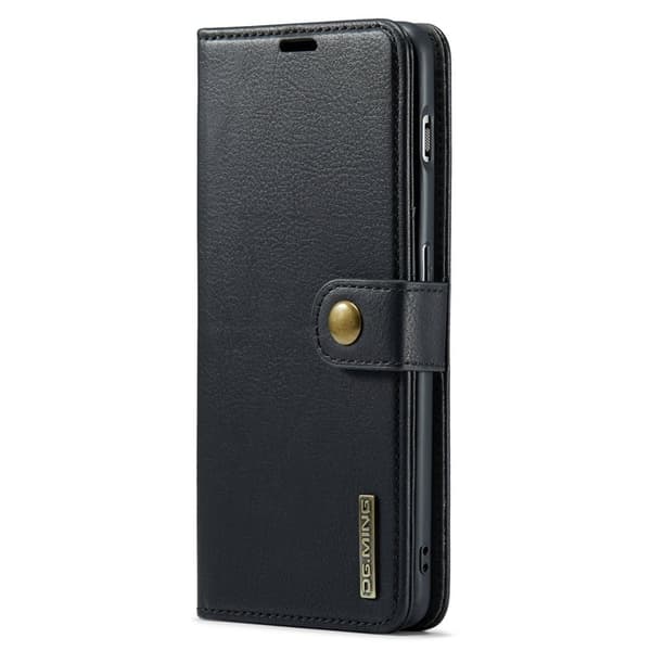 DG.MING OnePlus 11 5G Äkta Läder Plånboksfodral Detachable Magnetisk Svart