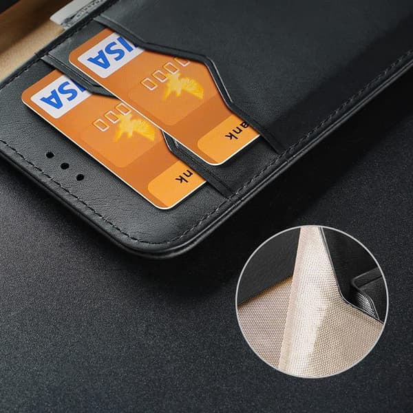 Dux Ducis Hivo Ægte Læder Etui Galaxy S22 Plus - Sort Black