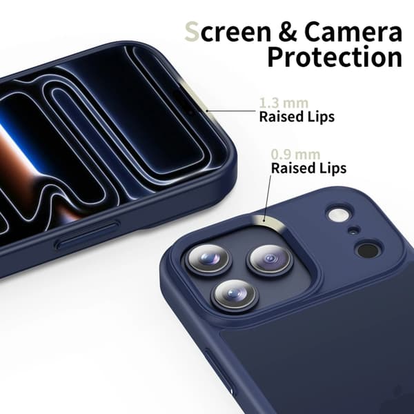 Tech-Protect telefontaske til iPhone 17 Pro Magsafe - Matblå Blå