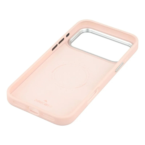 JAUCASE Mobilskal till iPhone 17 Pro Max Magsafe Snake Texture - Rosa Rosa