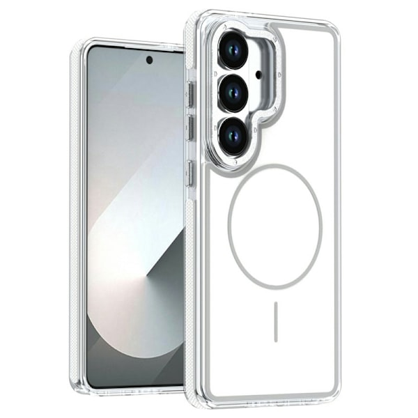 Mobilskal för Samsung Galaxy S26 Plus Magnetiskt Shockproof TPU PC - Vit