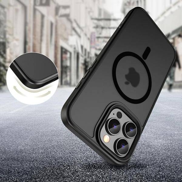 Tech-Protect Telefontaske til iPhone 16 Pro Max Magsafe Magmat - Matt Sort Svart