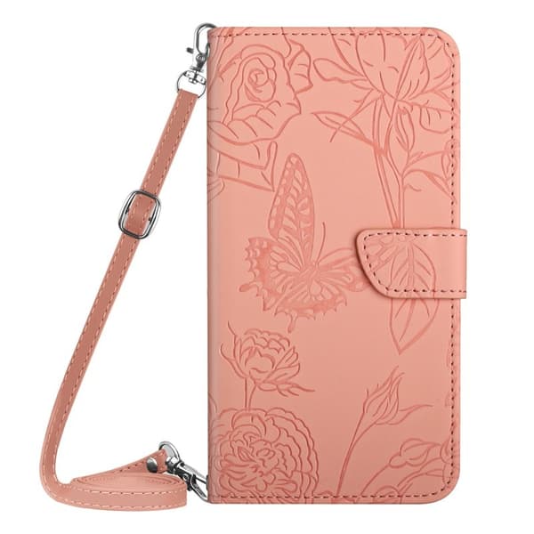Samsung Galaxy S26 Pro Skal Med Blomtryck Konstläder - Rosa