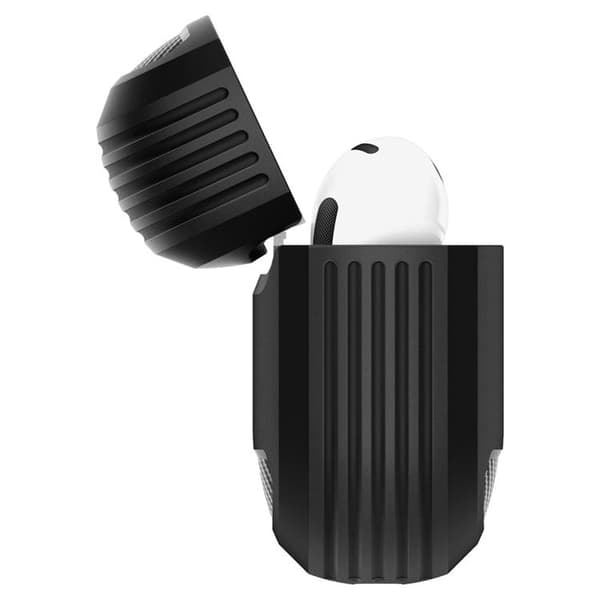 Spigen Airpods 4 Skal Rugged Armor - Matte Svart Svart