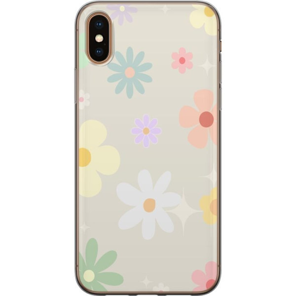Mobilskal till Apple iPhone XS Max med fejdande blommor