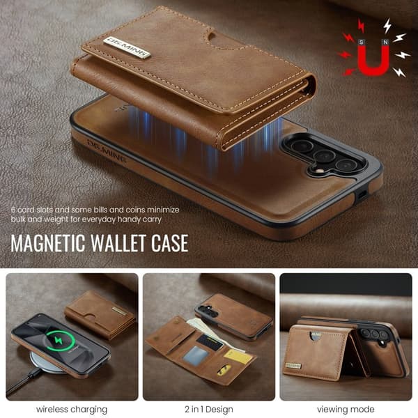 DG.MING M6 Series Mobilskal till Samsung Galaxy S25 Magnetiskt Brun