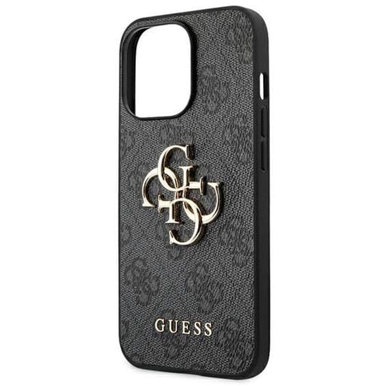GUESS iPhone 14 Pro Skal 4G Big Metal Logo - Grå Grå