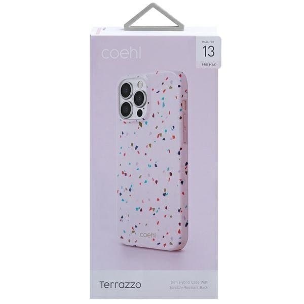 UNIQ Coehl Terrazzo Cover iPhone 13 Pro Max - Rosa Pink
