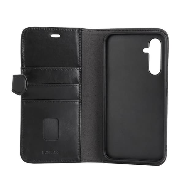 BUFFALO Telefontaske Læder 2-i-1 Sort - Samsung A35 5G
