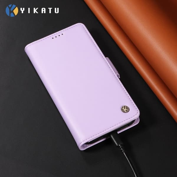 YIKATU Samsung Galaxy A57 Plånboksfodral Konstläder Ställfunktion - Lila