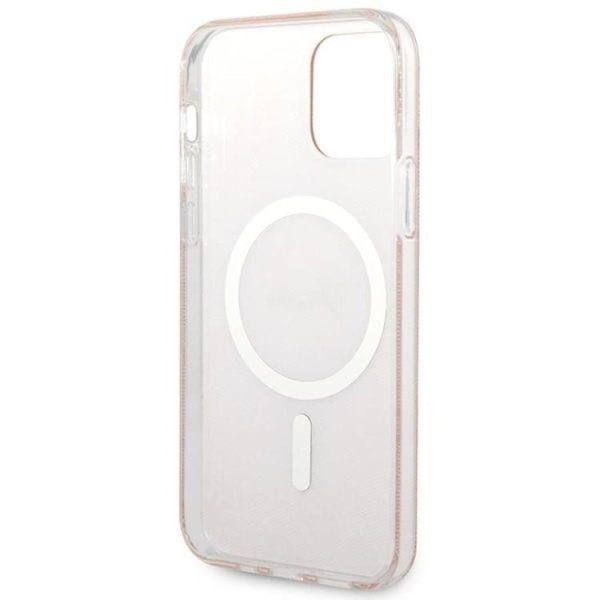 Guess iPhone 12/12 Pro Magsafe Cover 4G Print + Trådløs oplader -