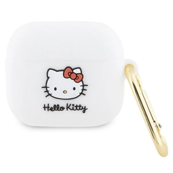 Hello Kitty AirPods 3 Shell Silikone 3D Kitty Head - Hvid