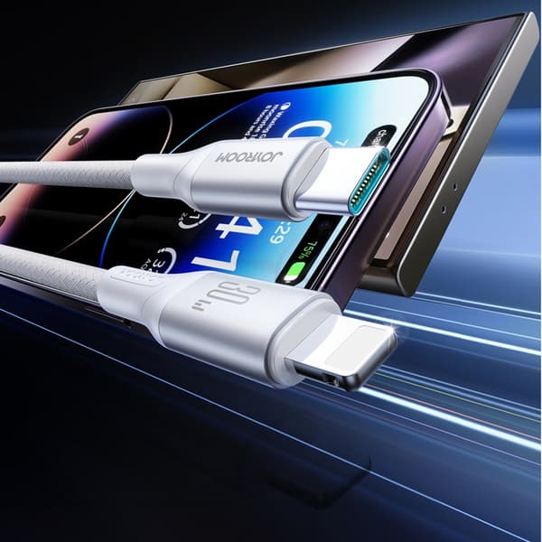 Joyroom USB-C till Lightning kabel 30W 1m Flash S-A28 - Vit Vit