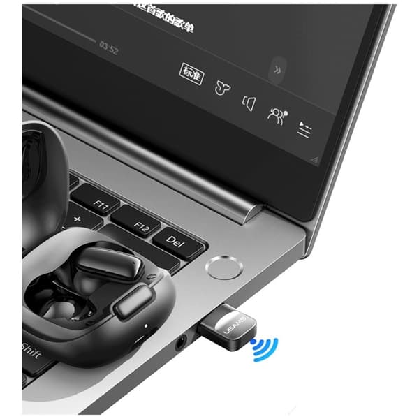 USAMS ZB321 USB Adapter Bluetooth 5.1 - Svart