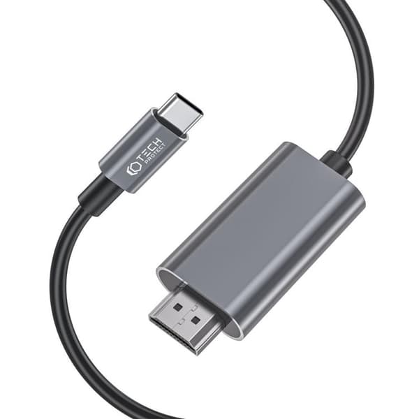 Tech-Protect Kabel USB-C Til HDMI Ultraboost - Sort Svart