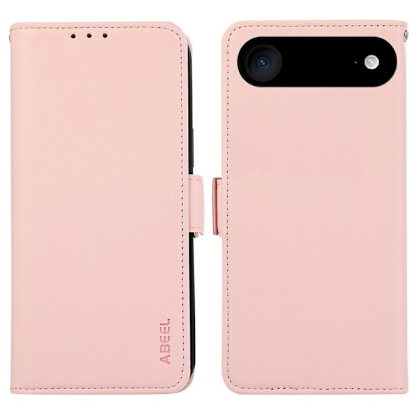 ABEEL iPhone Air Plånboksfodral Konstläder med RFID-Skydd - Rosa