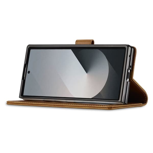 LC.IMEEKE Samsung Galaxy Z Fold7 Plånboksfodral Konstläder - Gul
