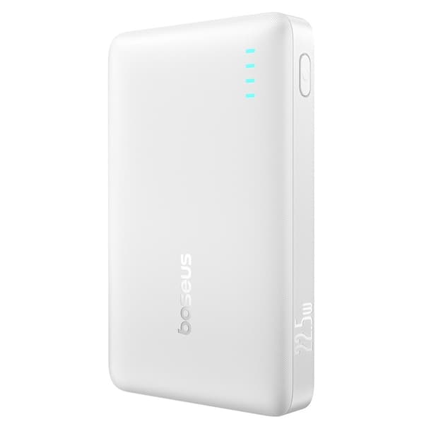 Baseus Powerbank 10000 mAh 22.5W USB-C USB-A - Vit