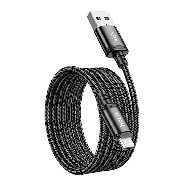 HOCO USB-A - Micro-USB Kabel 2m 2.4A X89 - Svart Black