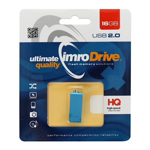 Imro Portable Memory Pendrive Edge 16 GB Blå