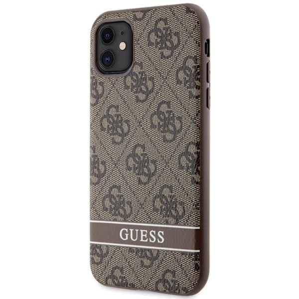 Guess iPhone 11/XR Mobilskal Stripe - Brun