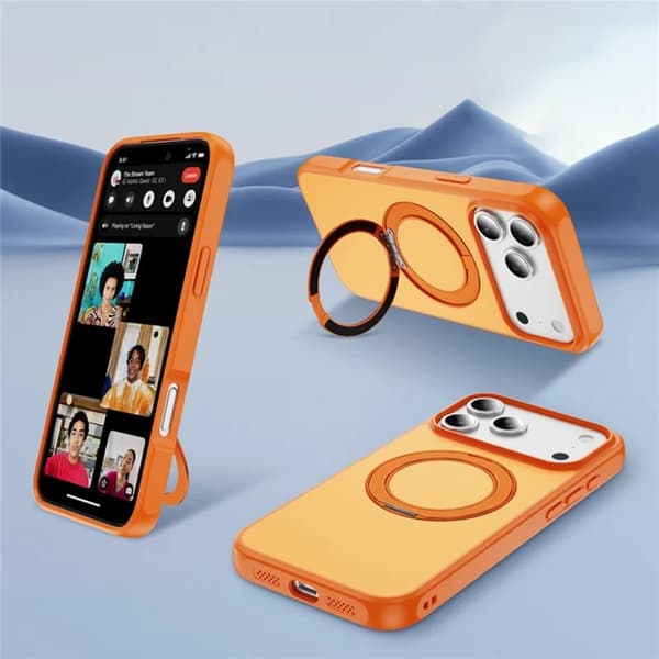 Mobilskal till iPhone 17 Pro Max Anti Drop Kickstand Svart