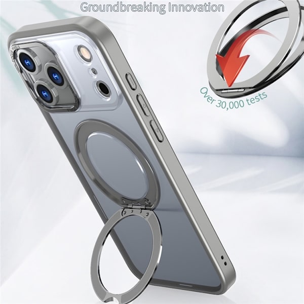 Mobilskal till iPhone 17 Pro Max MagSafe Kickstand - Titangrå Grå