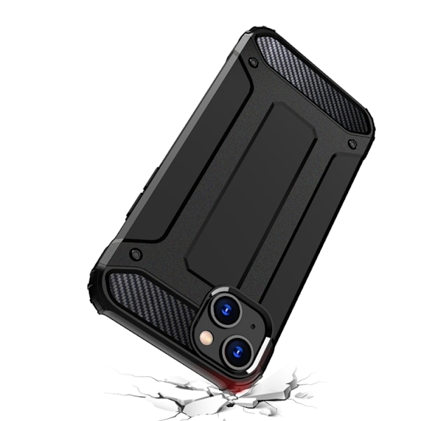 iPhone 15 Mobilskal Hybrid Armor - Svart Svart