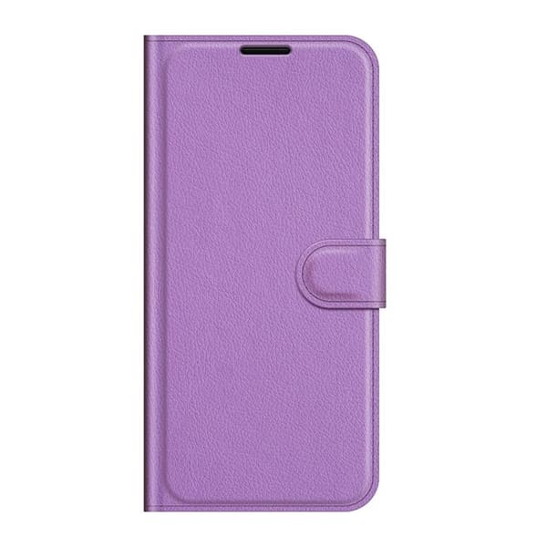 Litchi Magnetisk Etui Galaxy S22 Plus 5G - Lilla Lila