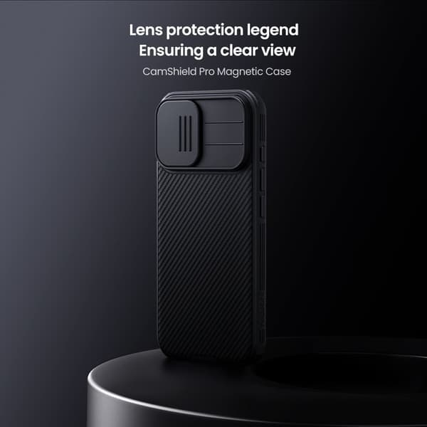 NILLKIN Camshield Pro Mobilskal till iPhone 17 MagSafe TPU + PC Svart