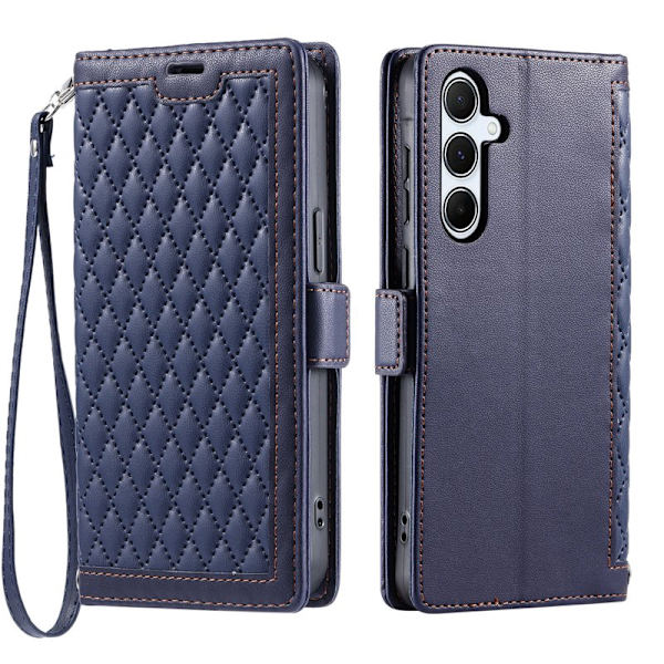 Plånboksfodral för Samsung Galaxy S26 Plus Konstläder Stativ - Blå