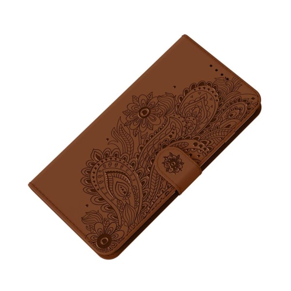 Flowers iPhone 13 Pro Max Wallet Cover - Brun Brown