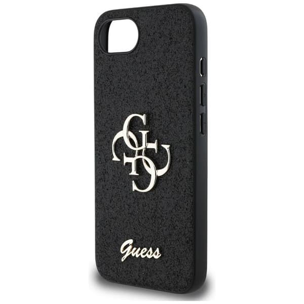 Guess Telefontaske til iPhone 16e Fast Glitter Big 4G - Sort Svart