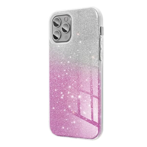 Telefontaske til Galaxy A25 5G Shining - Gennemsigtig Lyserød Rosa