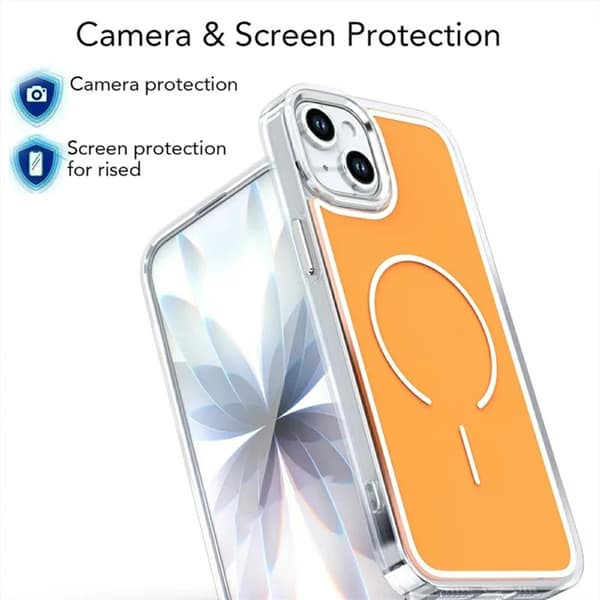 Mobilskal till iPhone 15 Magsafe Electroplated - Orange Orange