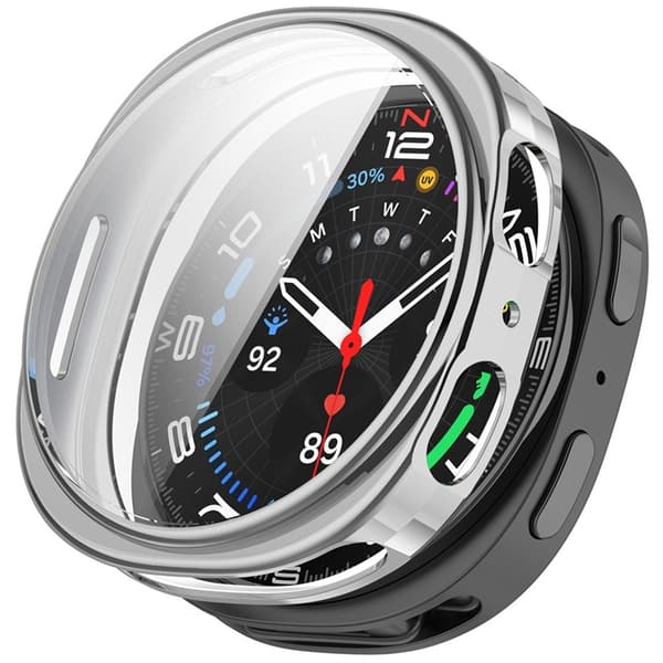 Galaxy Watch 8 (40mm) Skal TPU - Electroplating Silver Silver